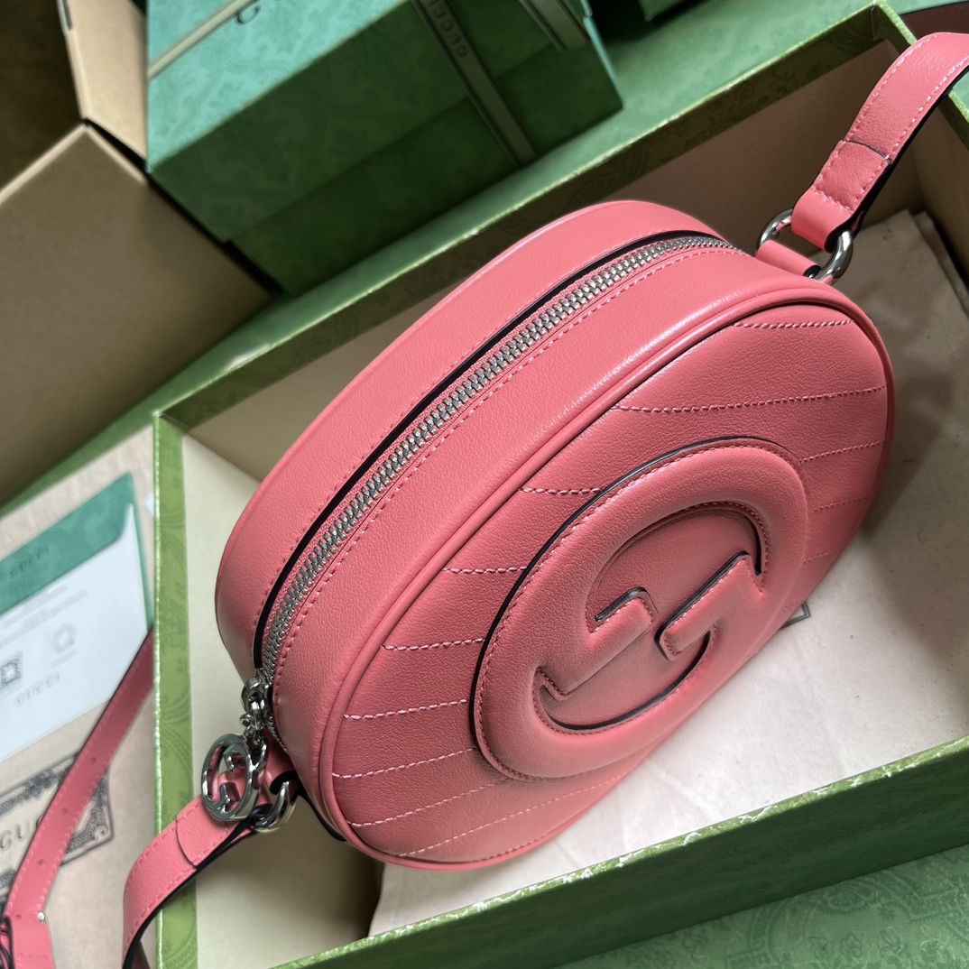 Bagsaaa Gvc*1 Blondie Round Bag Pink - 15x 20x 8cm