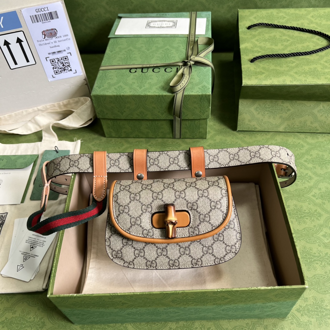 Bagsaaa Gvc*1 Bamboo 1947 Belt Bag - 18x 11.5x 6cm