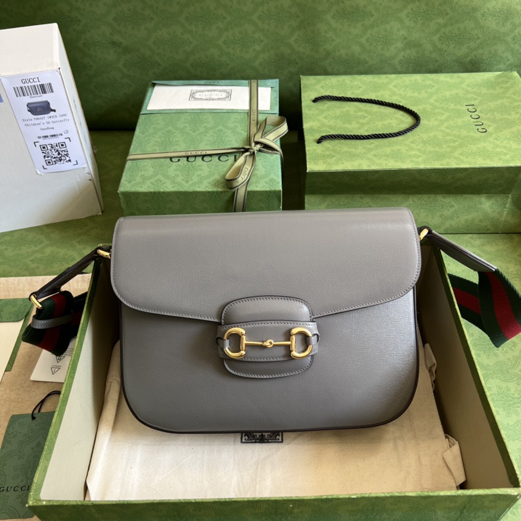 Bagsaaa Gvc*1 Horsebit 1955 Grey - 30*21*7.5cm