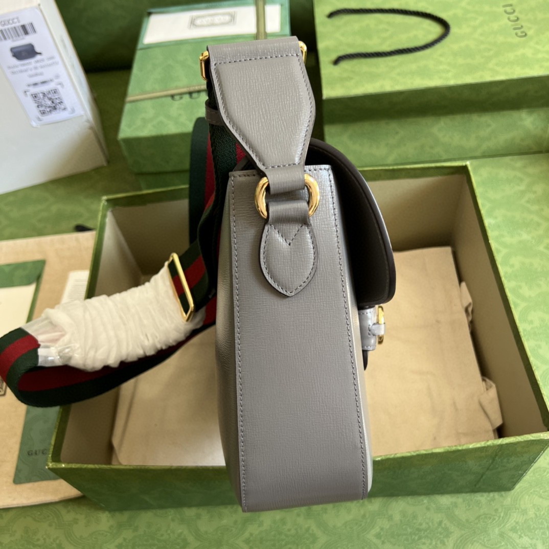 Bagsaaa Gvc*1 Horsebit 1955 Grey - 30*21*7.5cm