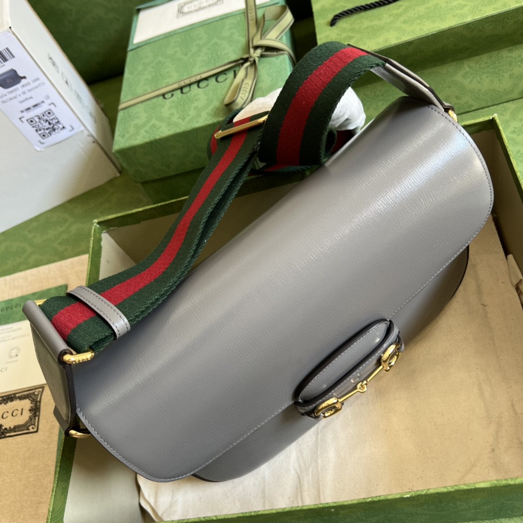 Bagsaaa Gvc*1 Horsebit 1955 Grey - 30*21*7.5cm