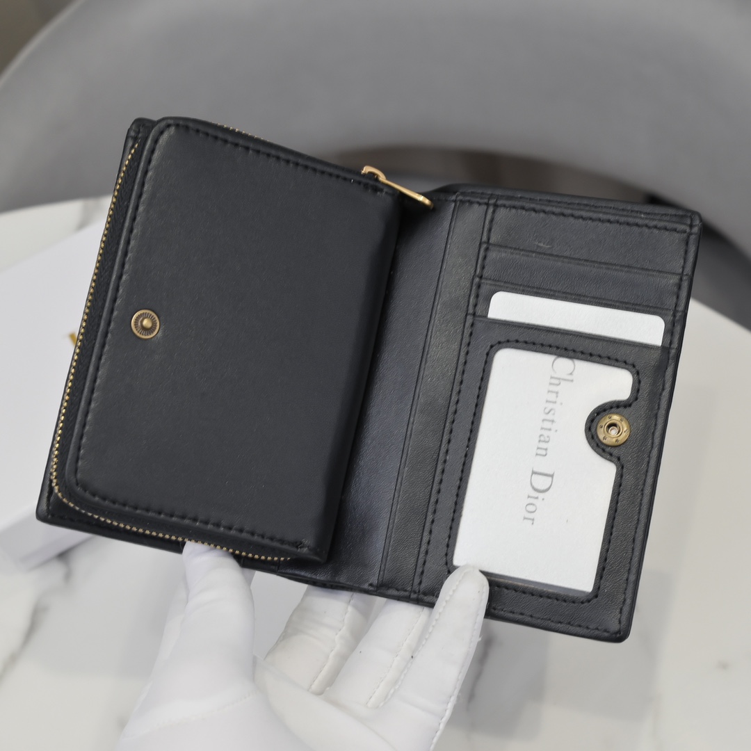 Bagsaaa D10r Oblique Wallet Black - 13.5*9.5*3.5