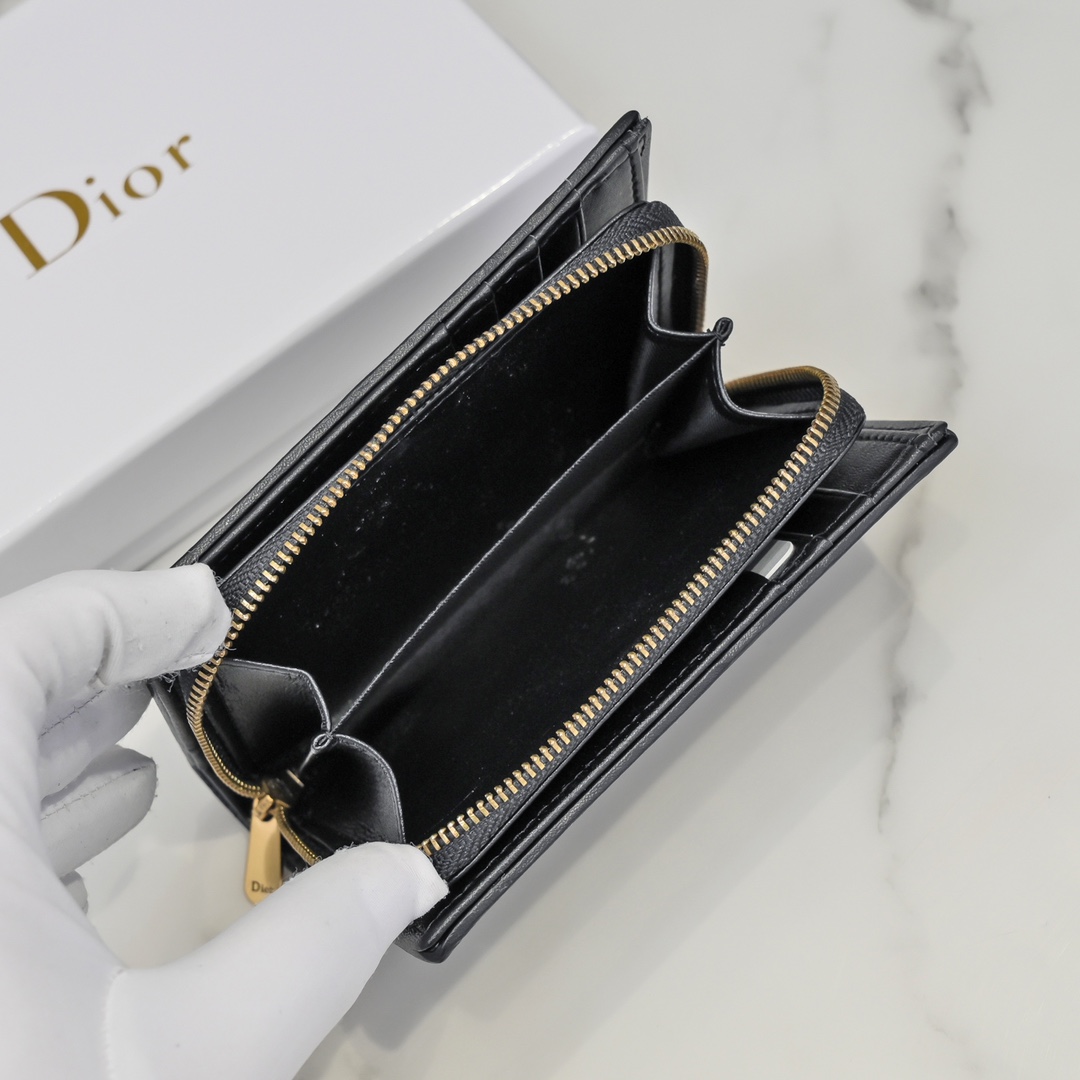 Bagsaaa D10r Oblique Wallet Black - 13.5*9.5*3.5