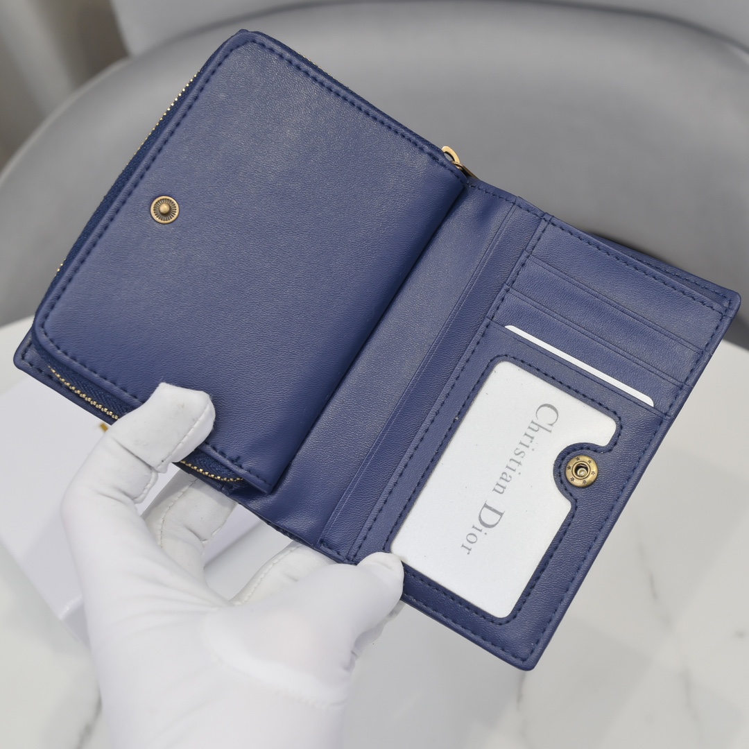 Bagsaaa D10r Oblique Wallet Blue - 13.5*9.5*3.5