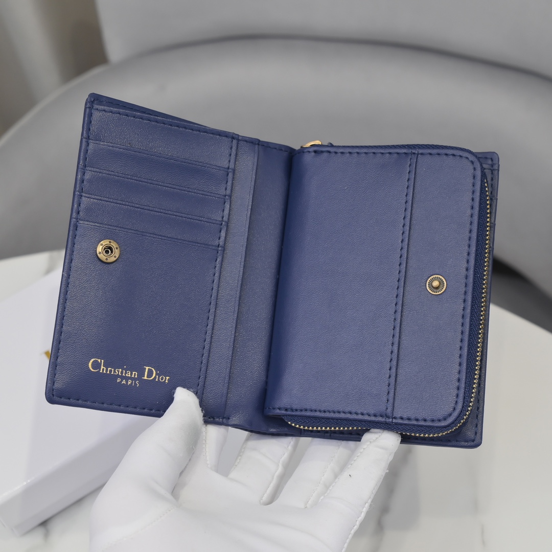 Bagsaaa D10r Oblique Wallet Blue - 13.5*9.5*3.5