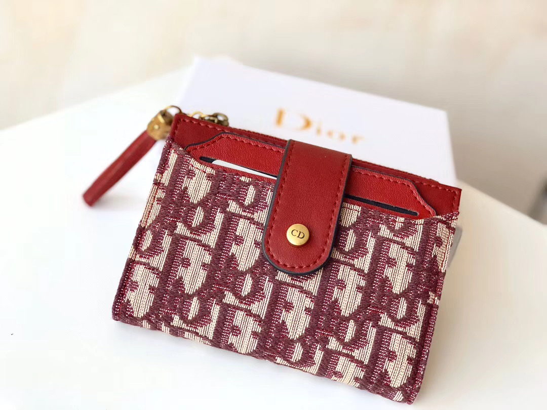 Bagsaaa D10r Oblique Wallet Red - 12*9*1.5