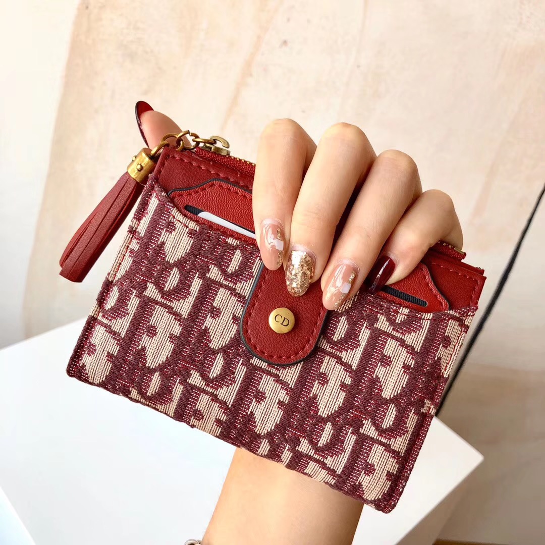 Bagsaaa D10r Oblique Wallet Red - 12*9*1.5