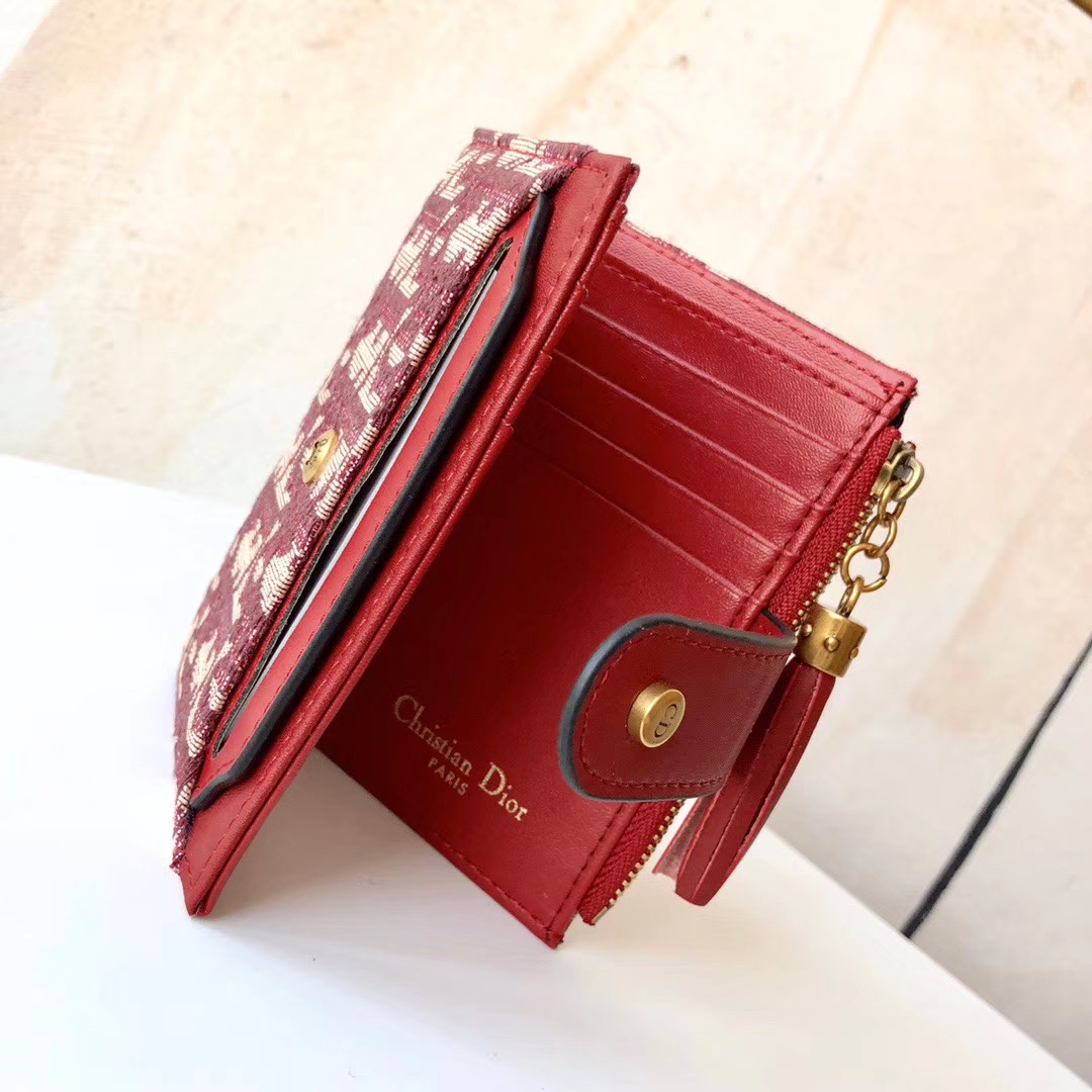 Bagsaaa D10r Oblique Wallet Red - 12*9*1.5
