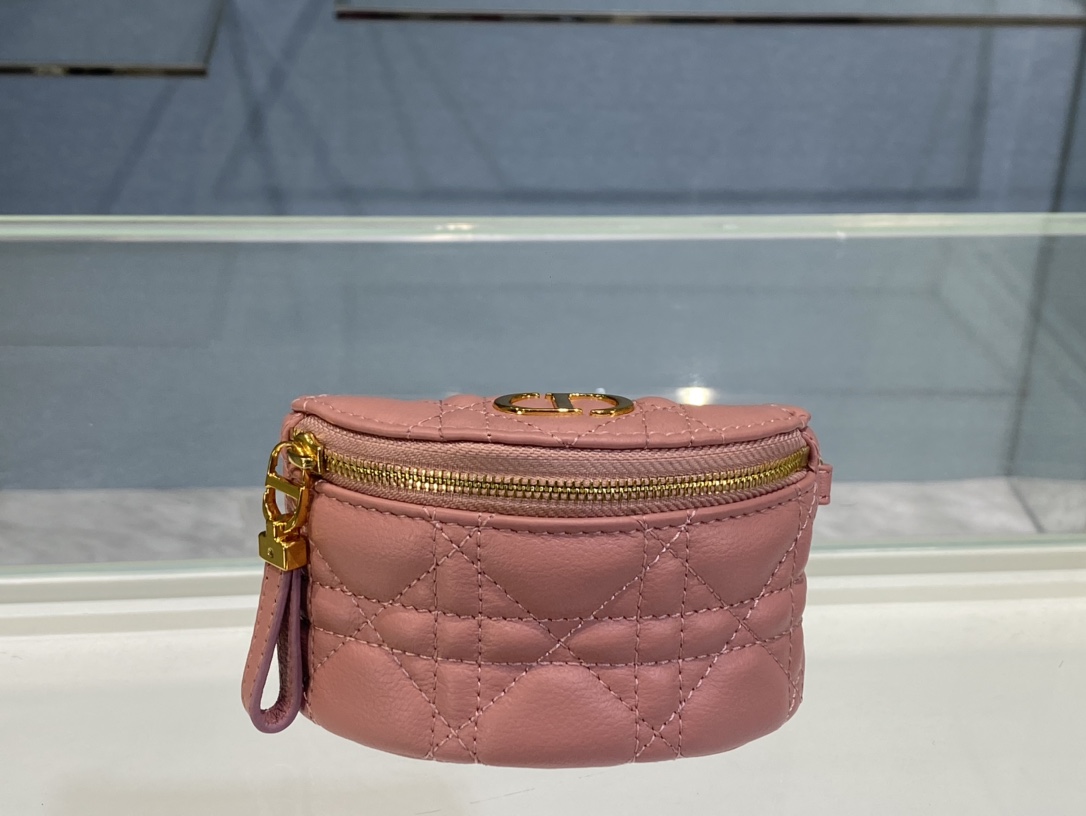 Bagsaaa D10r Caro Half Moon Coin Purse Pink - 11.5cmx7cm x5cm