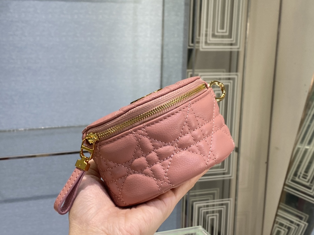 Bagsaaa D10r Caro Half Moon Coin Purse Pink - 11.5cmx7cm x5cm