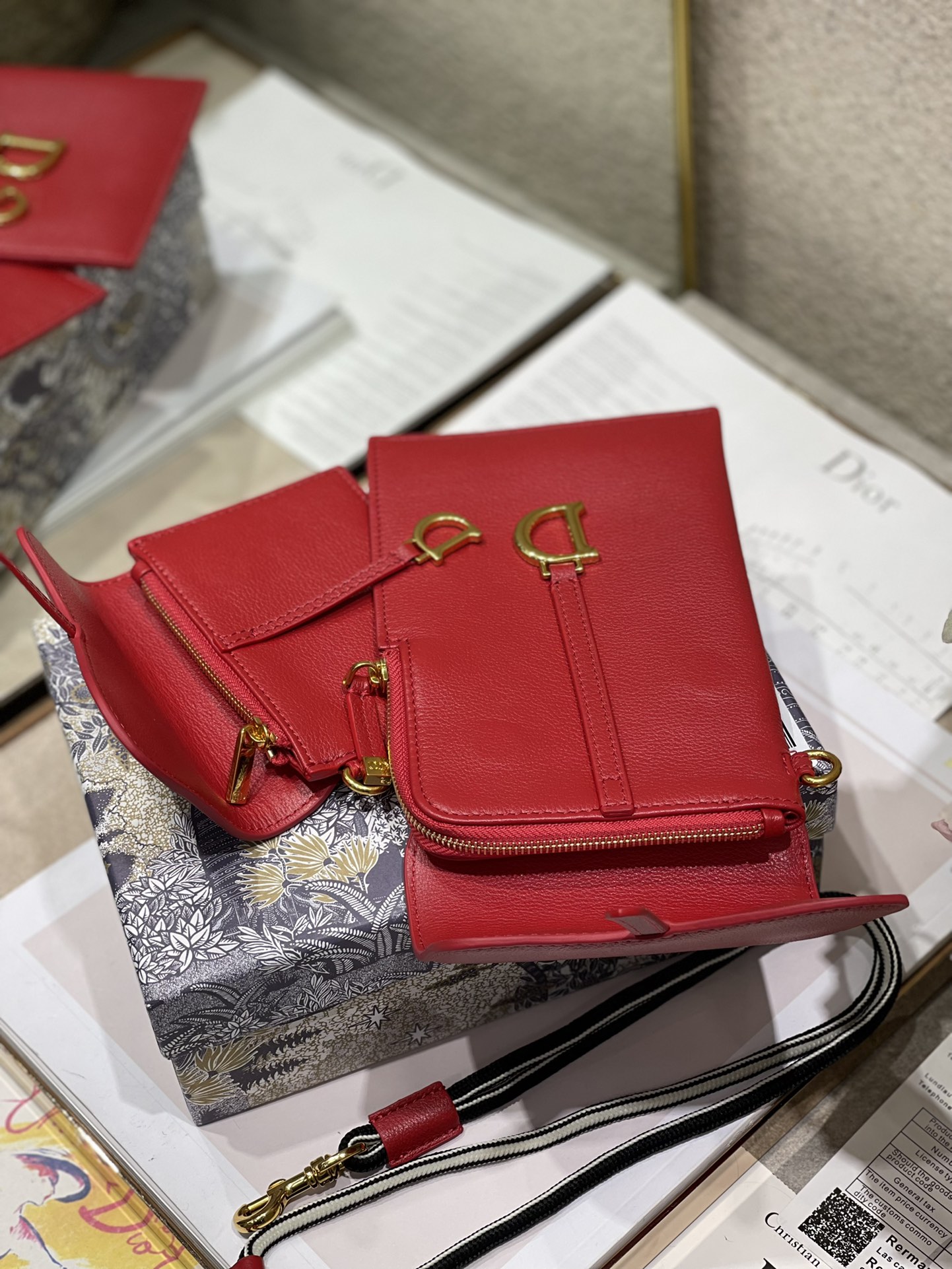 Bagsaaa D10r Saddle Multifunctional Pouch Red - 18.5x12x7.5cm