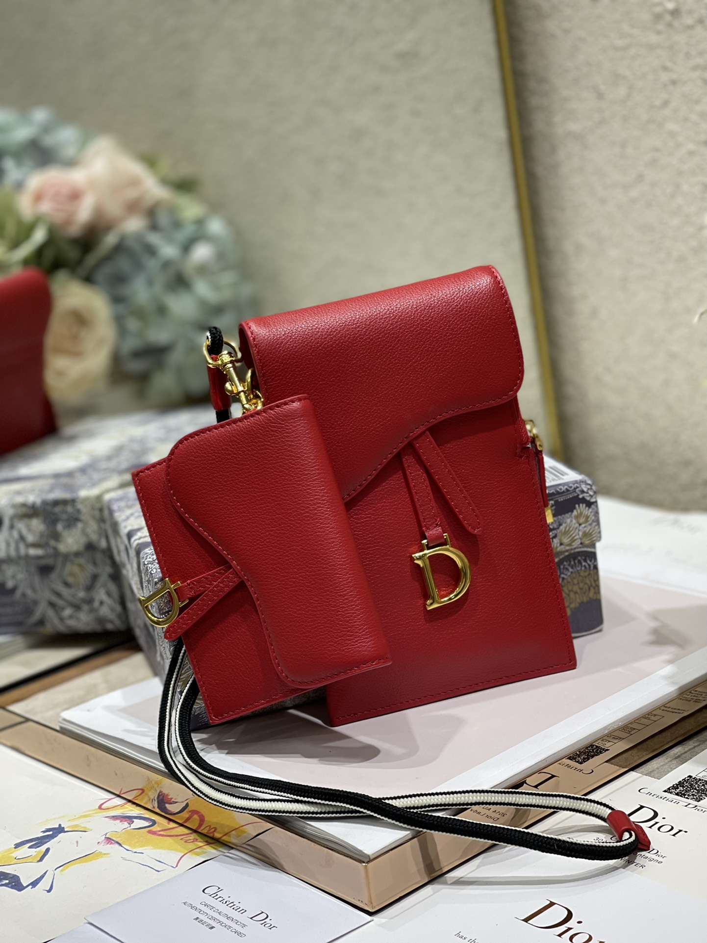 Bagsaaa D10r Saddle Multifunctional Pouch Red - 18.5x12x7.5cm