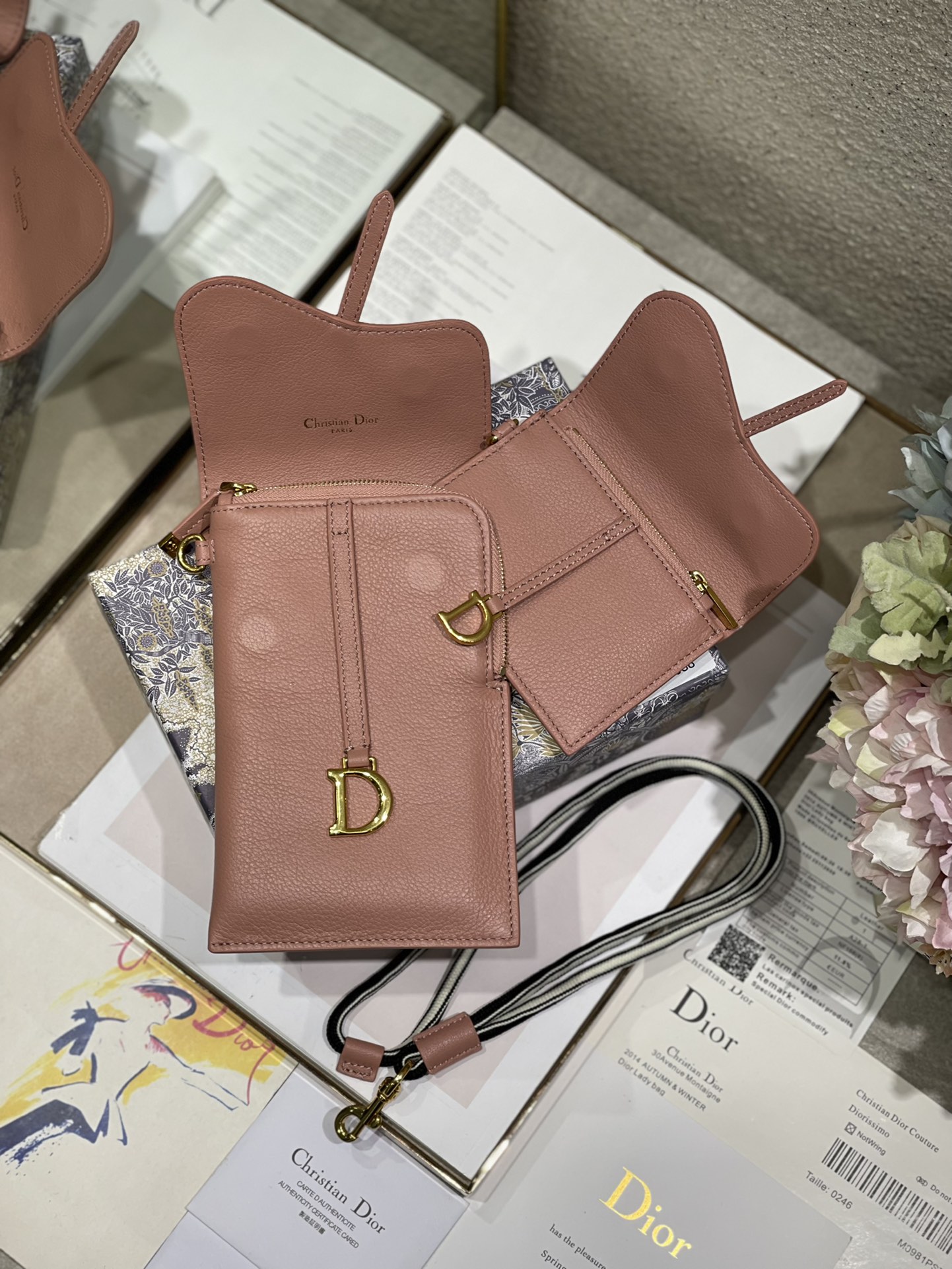 Bagsaaa D10r Saddle Multifunctional Pouch Pink - 18.5x12x7.5cm