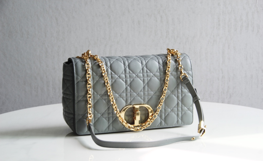 Bagsaaa D10r Meidum Caro S*pple Cannage Calfskin - 28x17x9cm