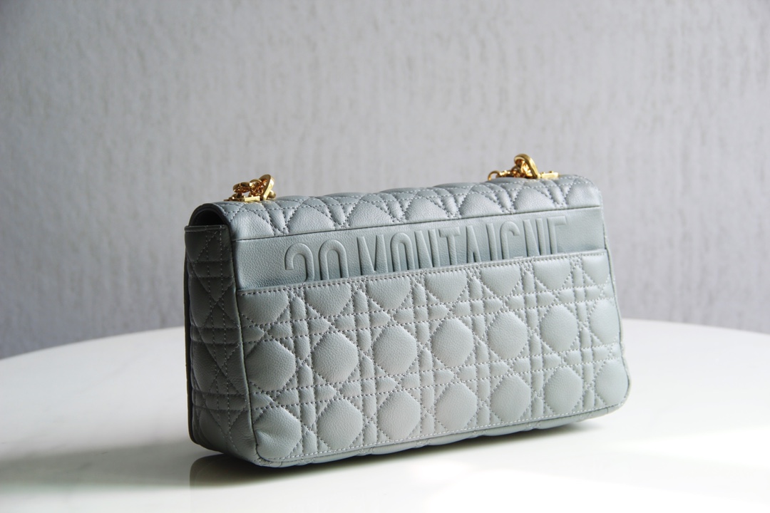 Bagsaaa D10r Meidum Caro S*pple Cannage Calfskin - 28x17x9cm