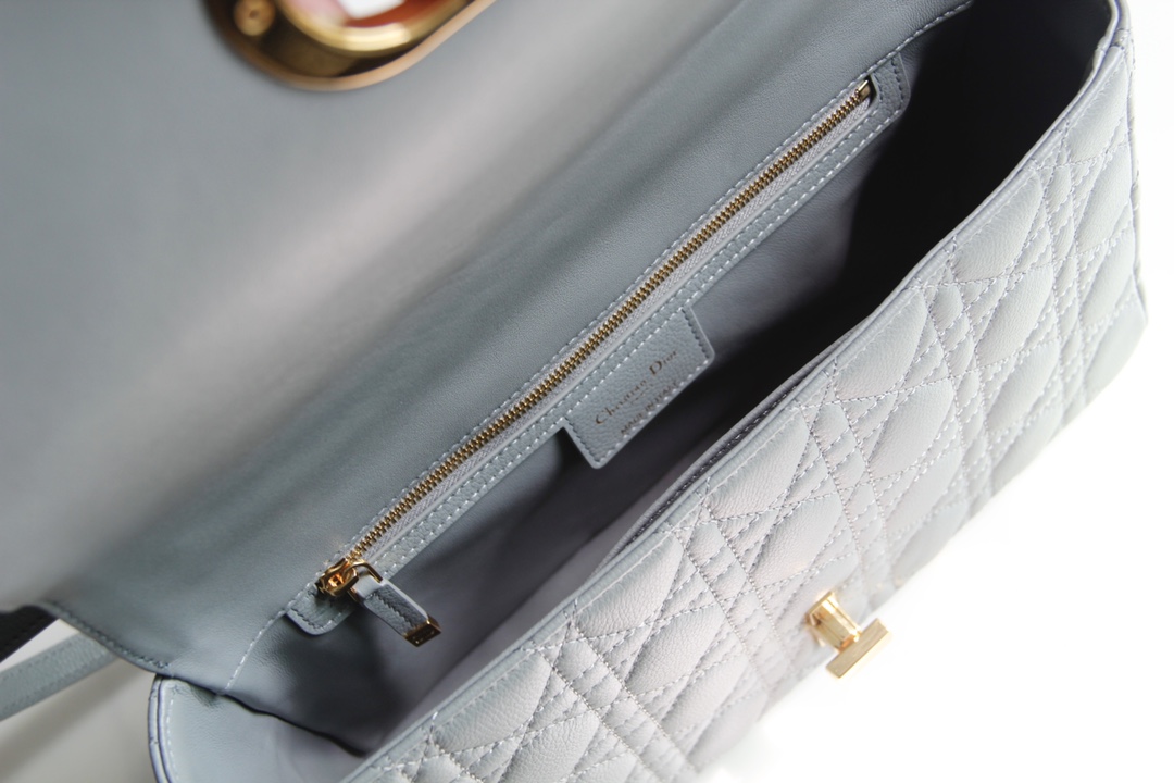 Bagsaaa D10r Meidum Caro S*pple Cannage Calfskin - 28x17x9cm