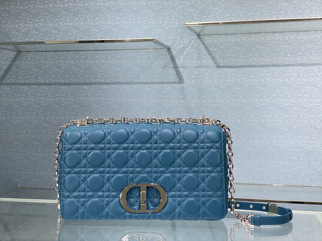 Bagsaaa D10r Meidum Caro Blue Silver Hardware - 28x17x9cm