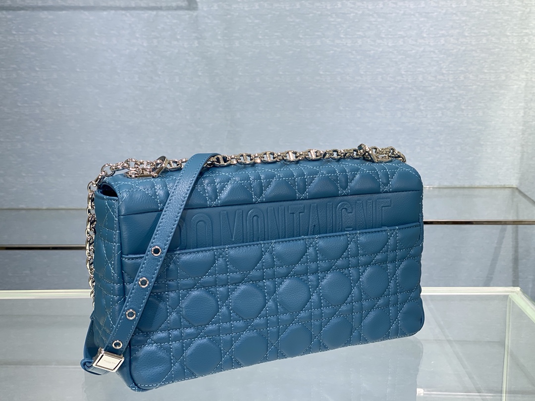 Bagsaaa D10r Meidum Caro Blue Silver Hardware - 28x17x9cm
