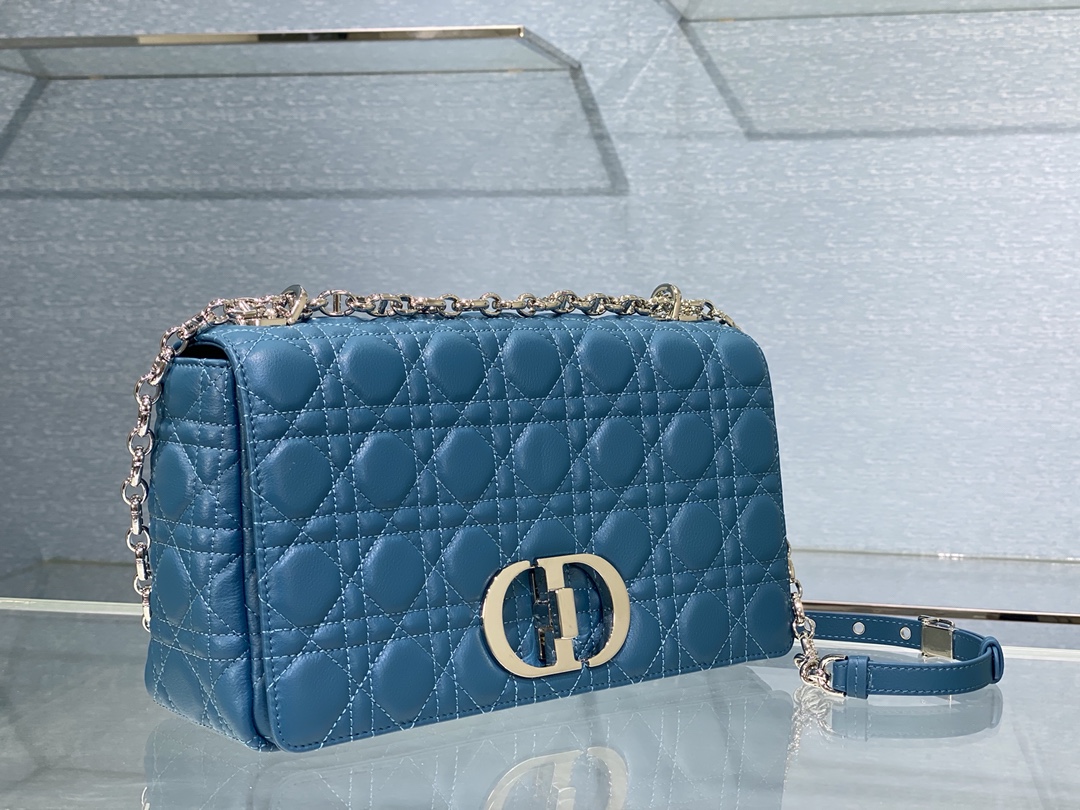 Bagsaaa D10r Meidum Caro Blue Silver Hardware - 28x17x9cm