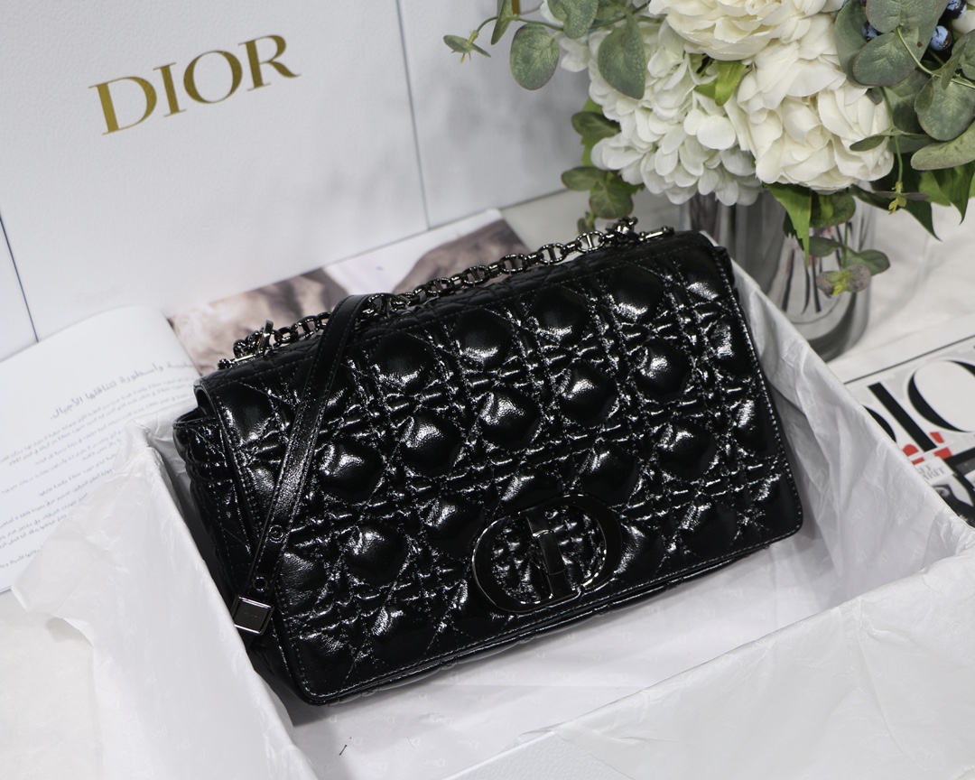 Bagsaaa D10r Large Caro Black Cannage - 28x17x9cm