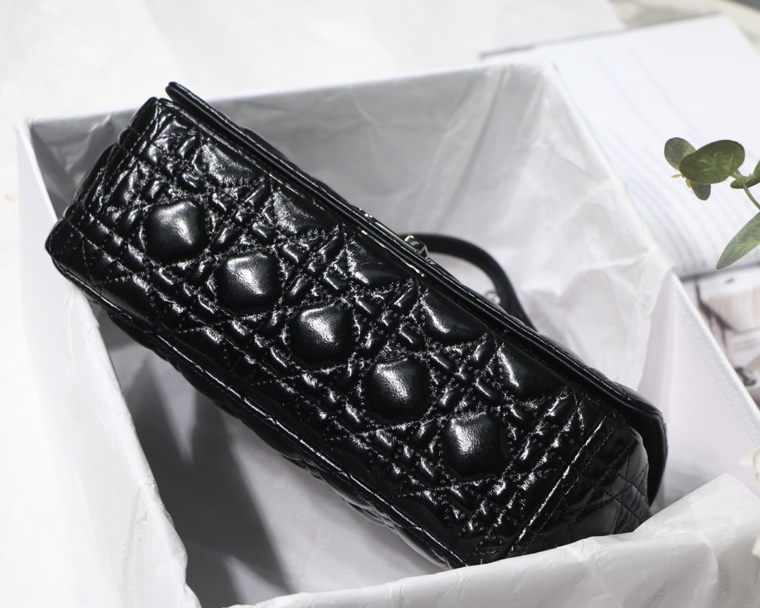 Bagsaaa D10r Large Caro Black Cannage - 28x17x9cm