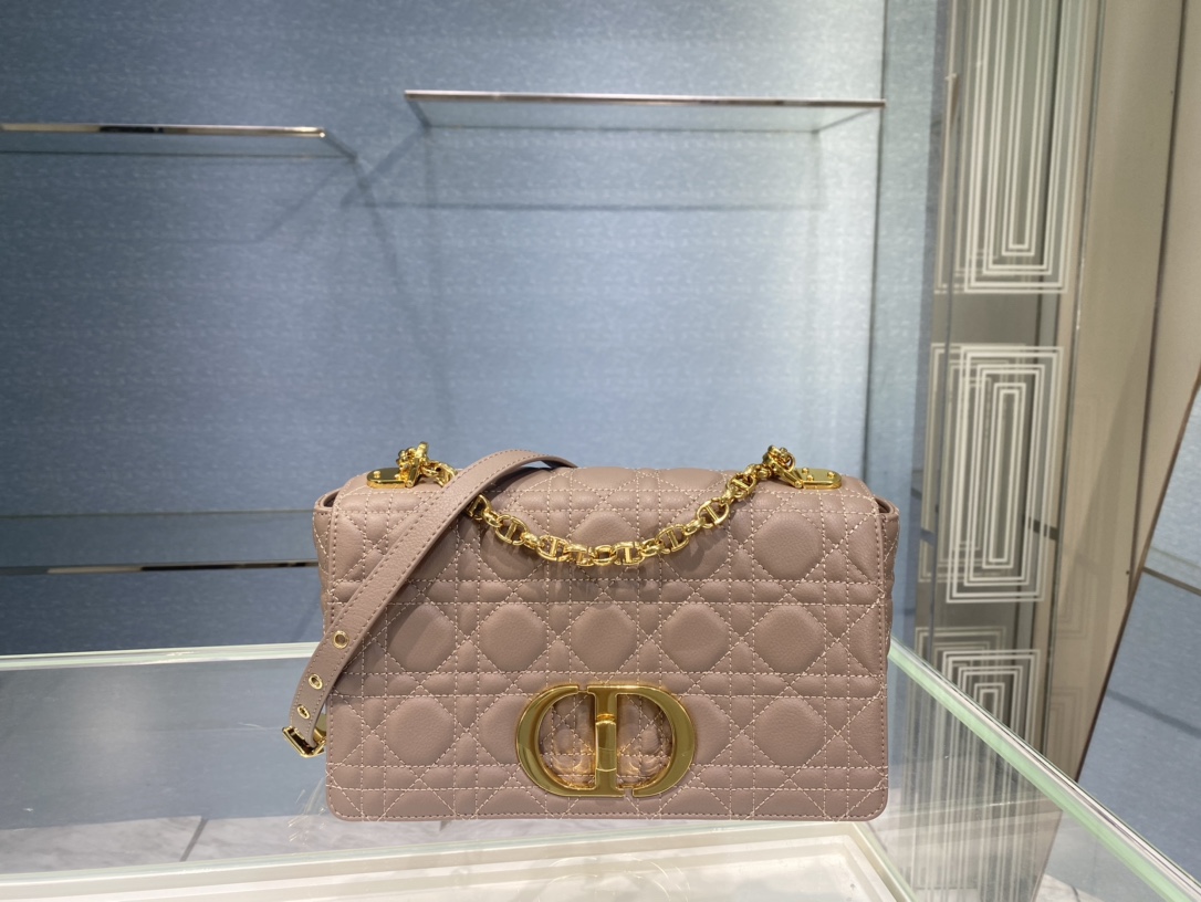 Bagsaaa D10r Medium Caro Taupe Cannage - 25.5 x 15.5 x 8 cm