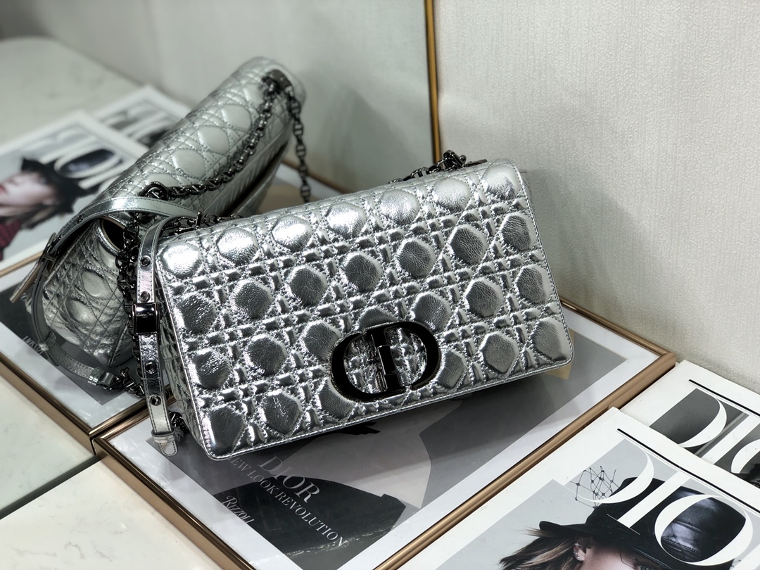 Bagsaaa D10r Large Caro Silver Cannage - 28x17x9cm
