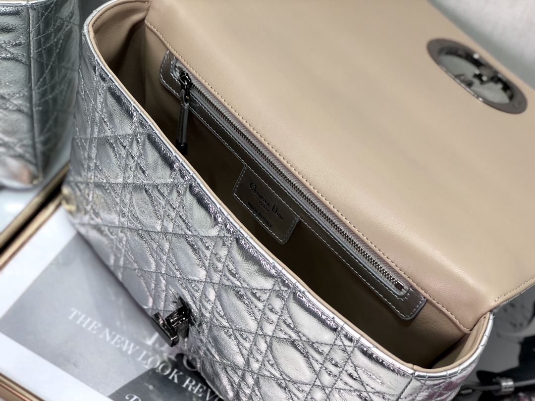 Bagsaaa D10r Large Caro Silver Cannage - 28x17x9cm