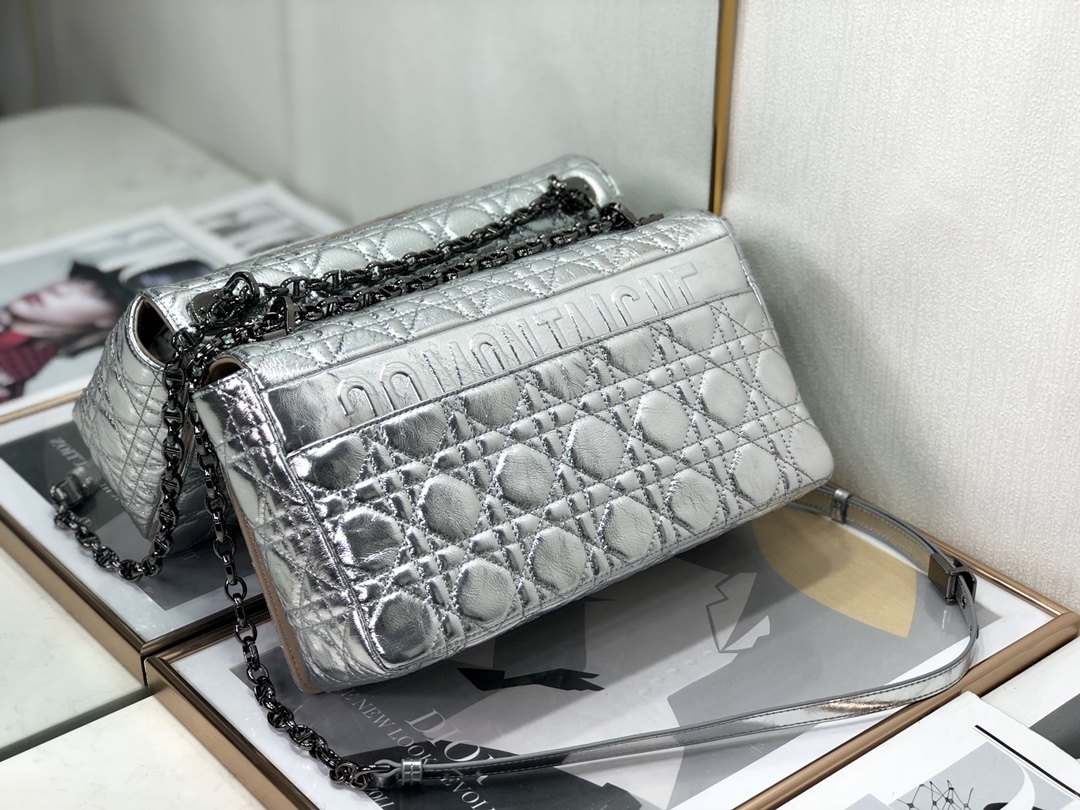 Bagsaaa D10r Large Caro Silver Cannage - 28x17x9cm