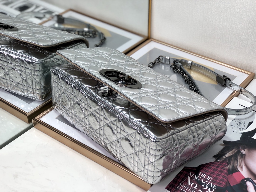 Bagsaaa D10r Large Caro Silver Cannage - 28x17x9cm