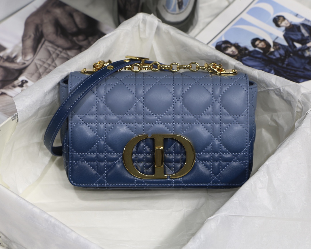 Bagsaaa D10r Small Caro Blue - 20 x 12 x 7 cm