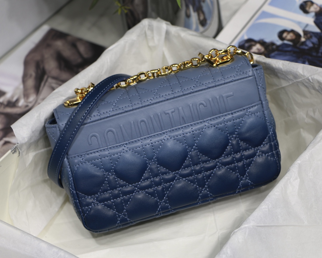 Bagsaaa D10r Small Caro Blue - 20 x 12 x 7 cm