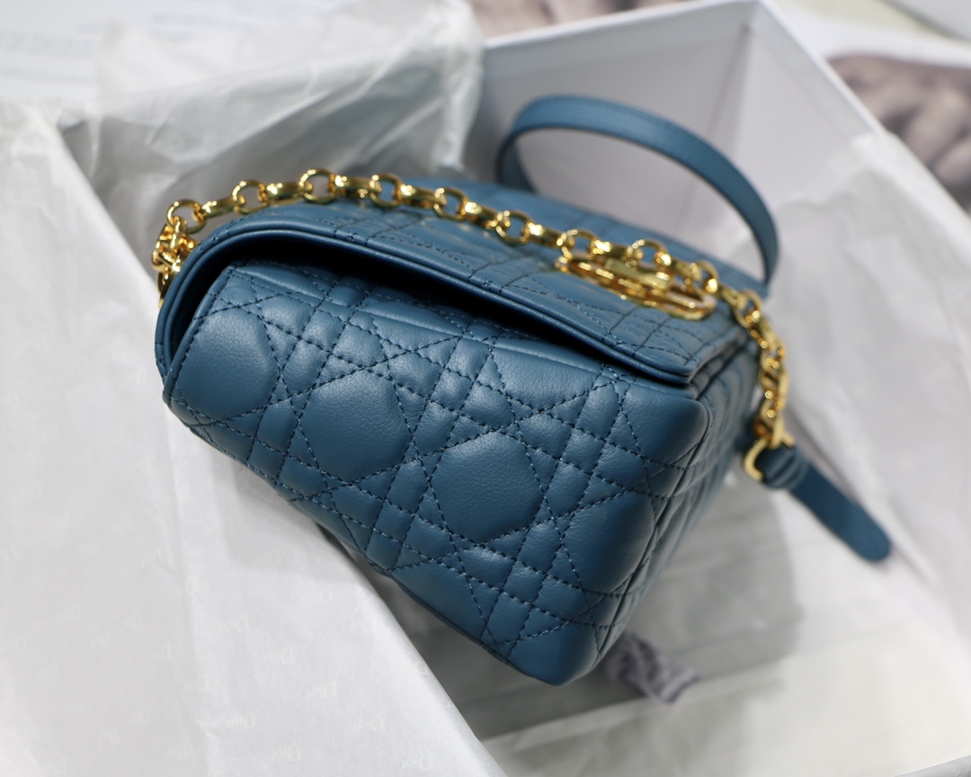 Bagsaaa D10r Medium Caro Blue - 25.5 x 15.5 x 8 cm