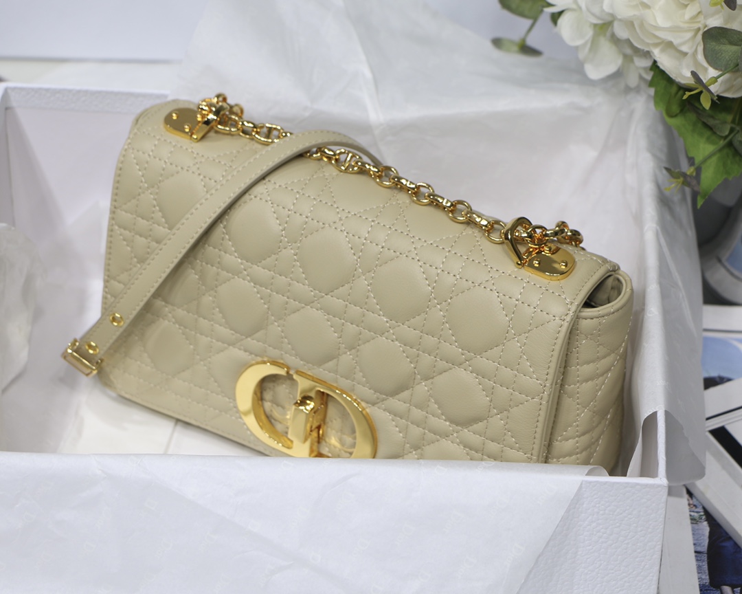 Bagsaaa D10r Medium Caro Beige - 25.5 x 15.5 x 8 cm