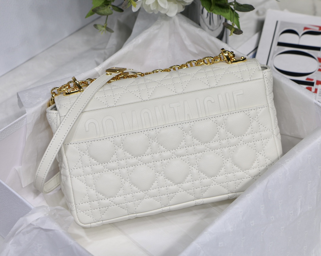 Bagsaaa D10r Medium Caro White - 25.5 x 15.5 x 8 cm