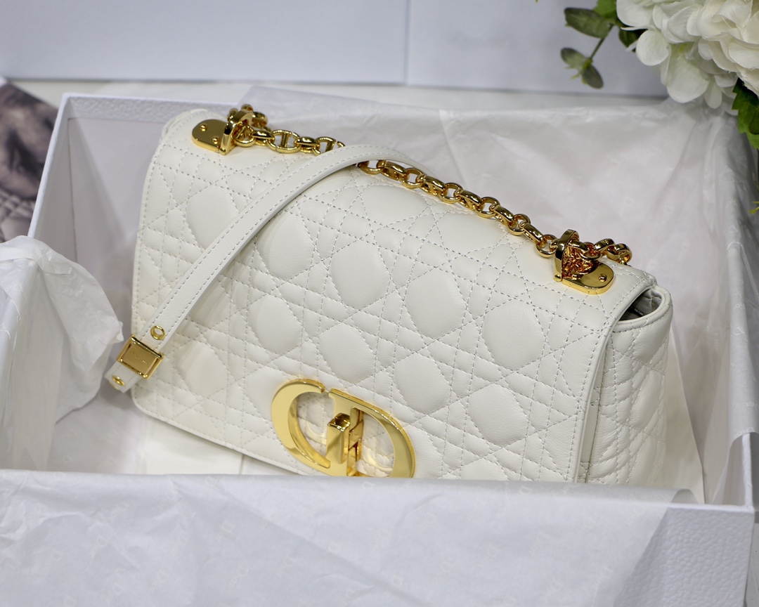 Bagsaaa D10r Medium Caro White - 25.5 x 15.5 x 8 cm