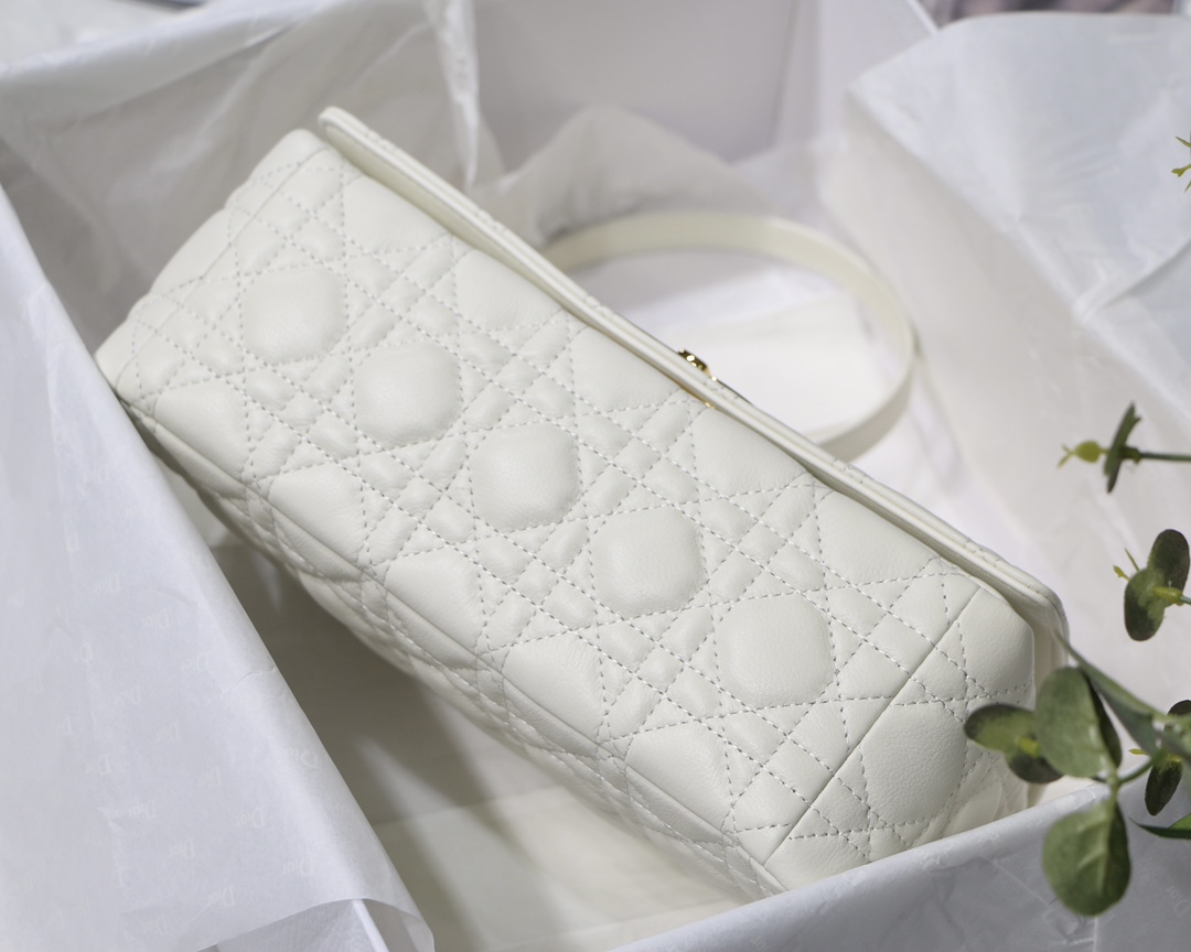 Bagsaaa D10r Medium Caro White - 25.5 x 15.5 x 8 cm