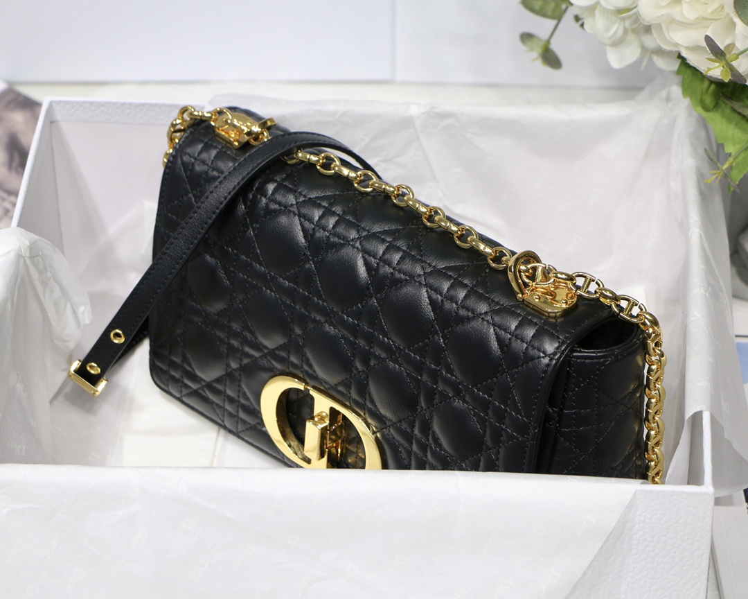 Bagsaaa D10r Medium Caro Black - 25.5 x 15.5 x 8 cm