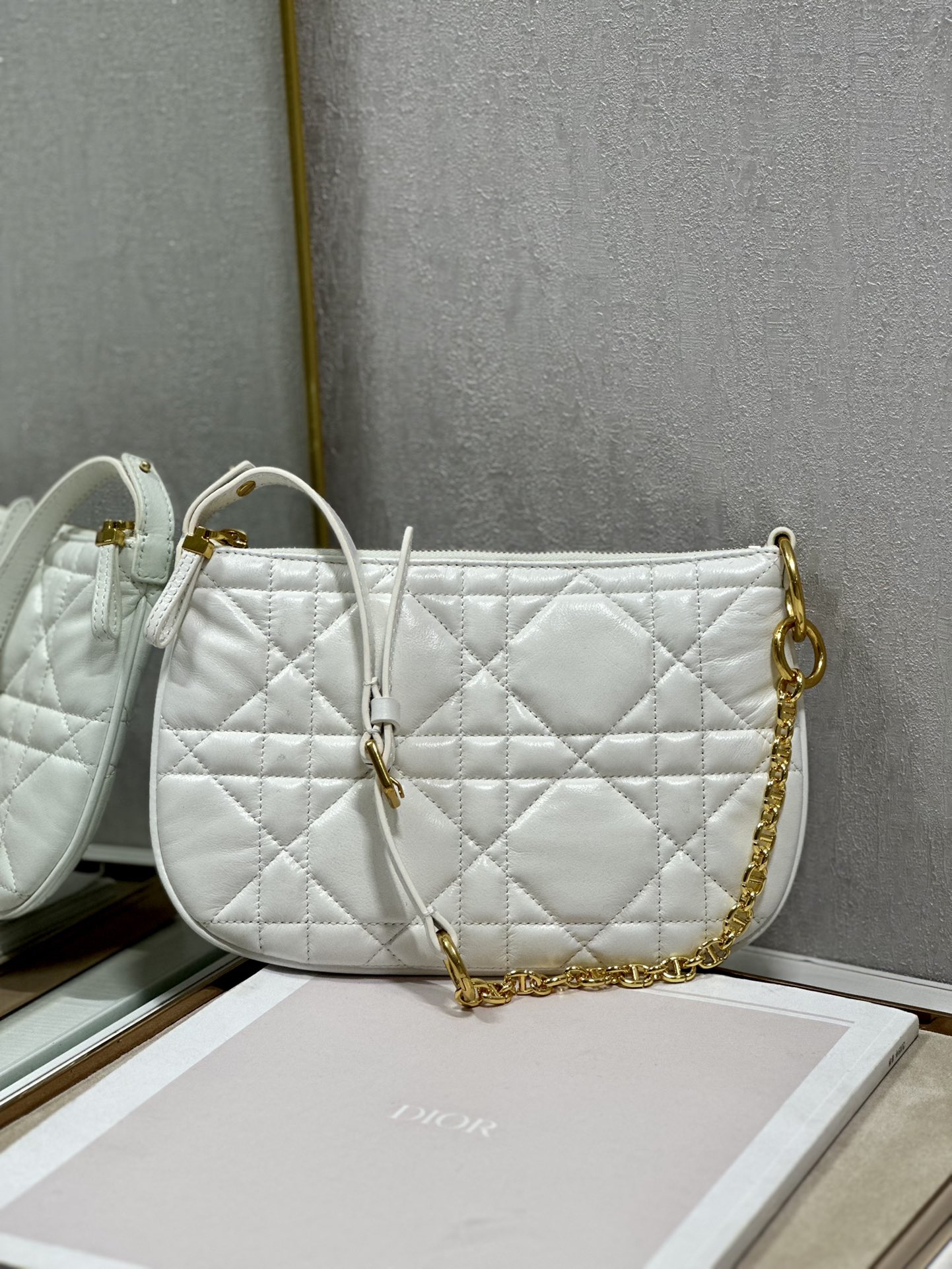 Bagsaaa D10r Caro Nomad Bag White Gold - 25x16x2.5cm
