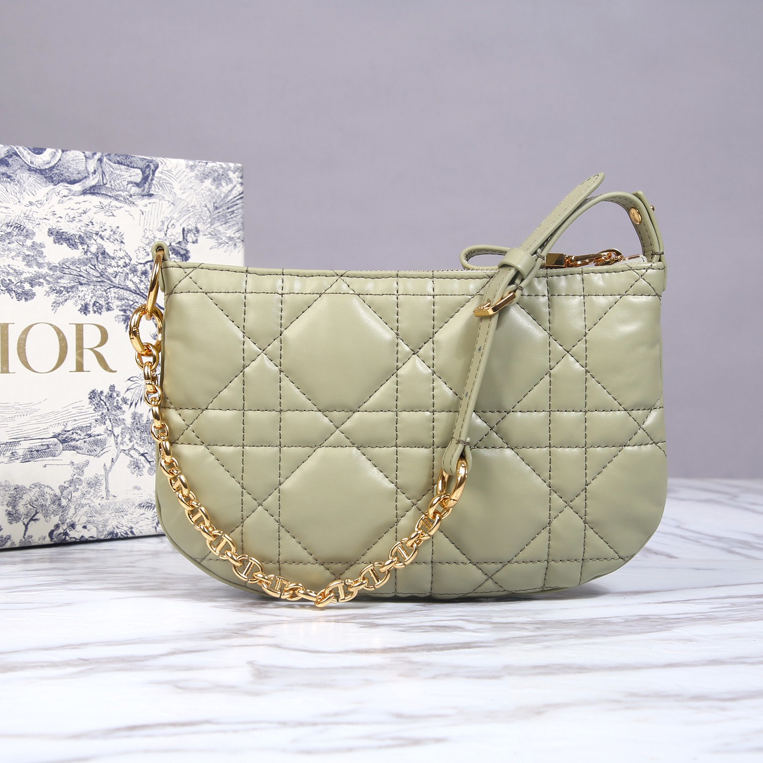 Bagsaaa D10r Caro Nomad Bag Light Green - 25x16x2.5cm