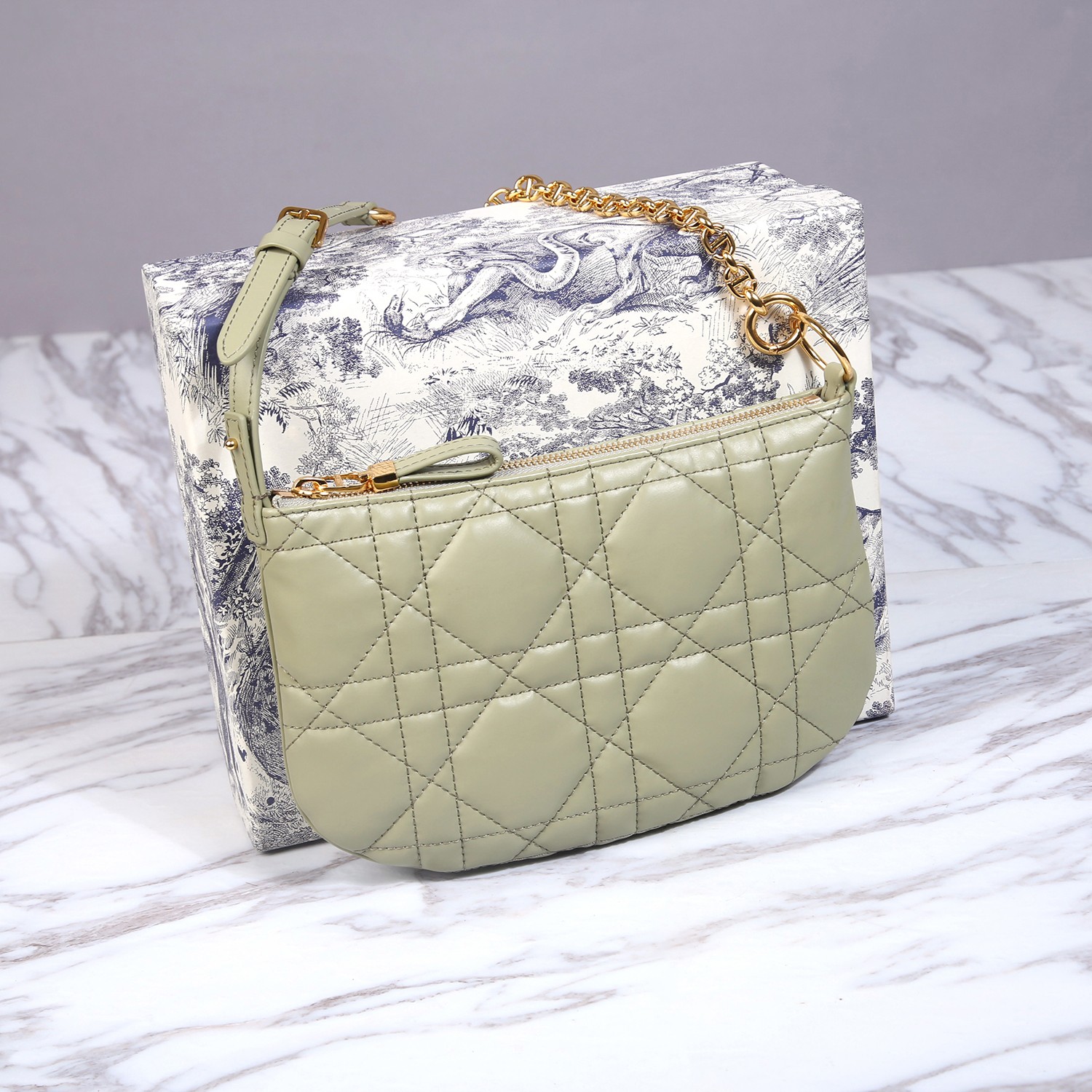 Bagsaaa D10r Caro Nomad Bag Light Green - 25x16x2.5cm