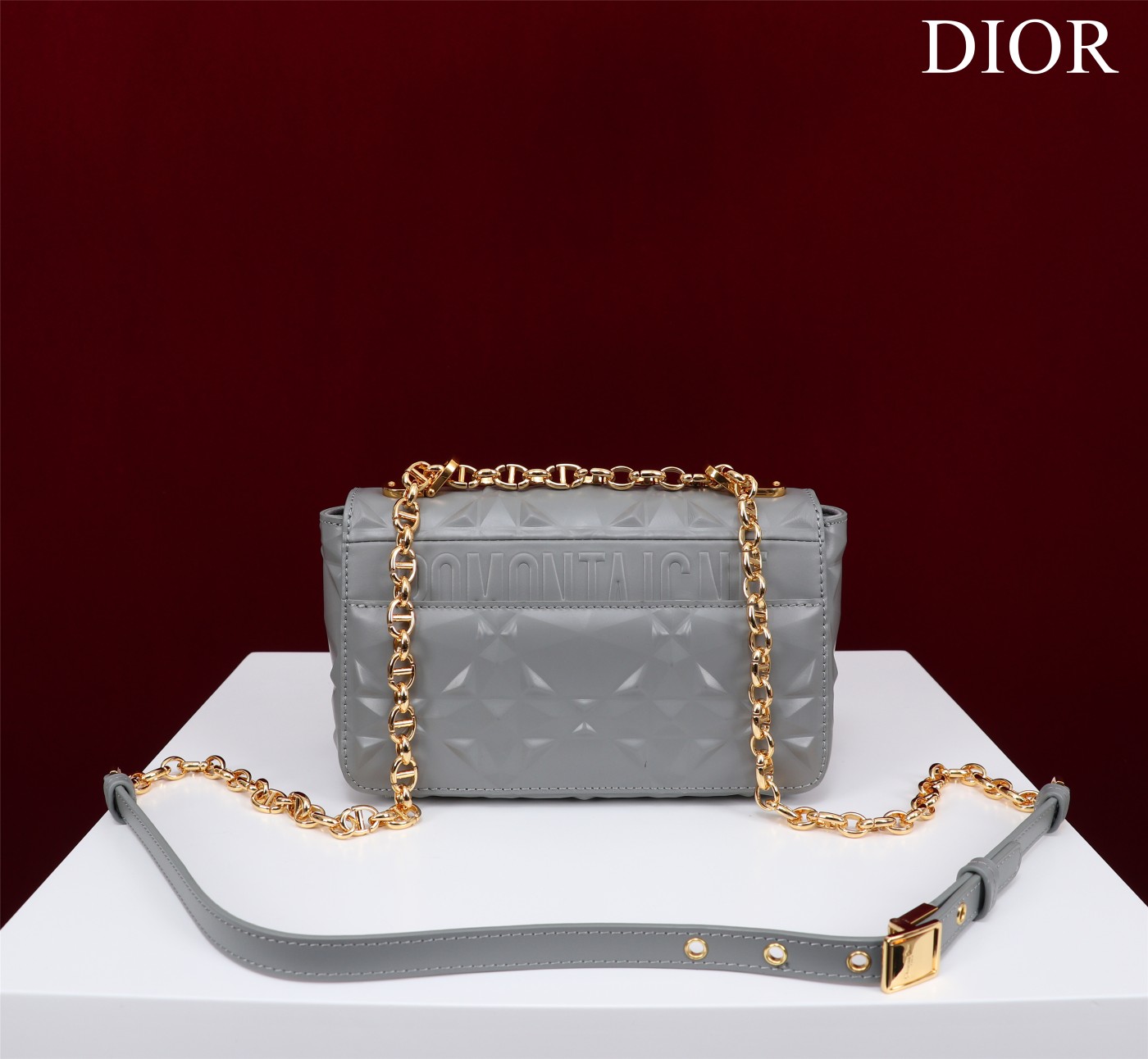 Bagsaaa D10r Caro Small Shoulder Bag Grey - 20×12×7cm