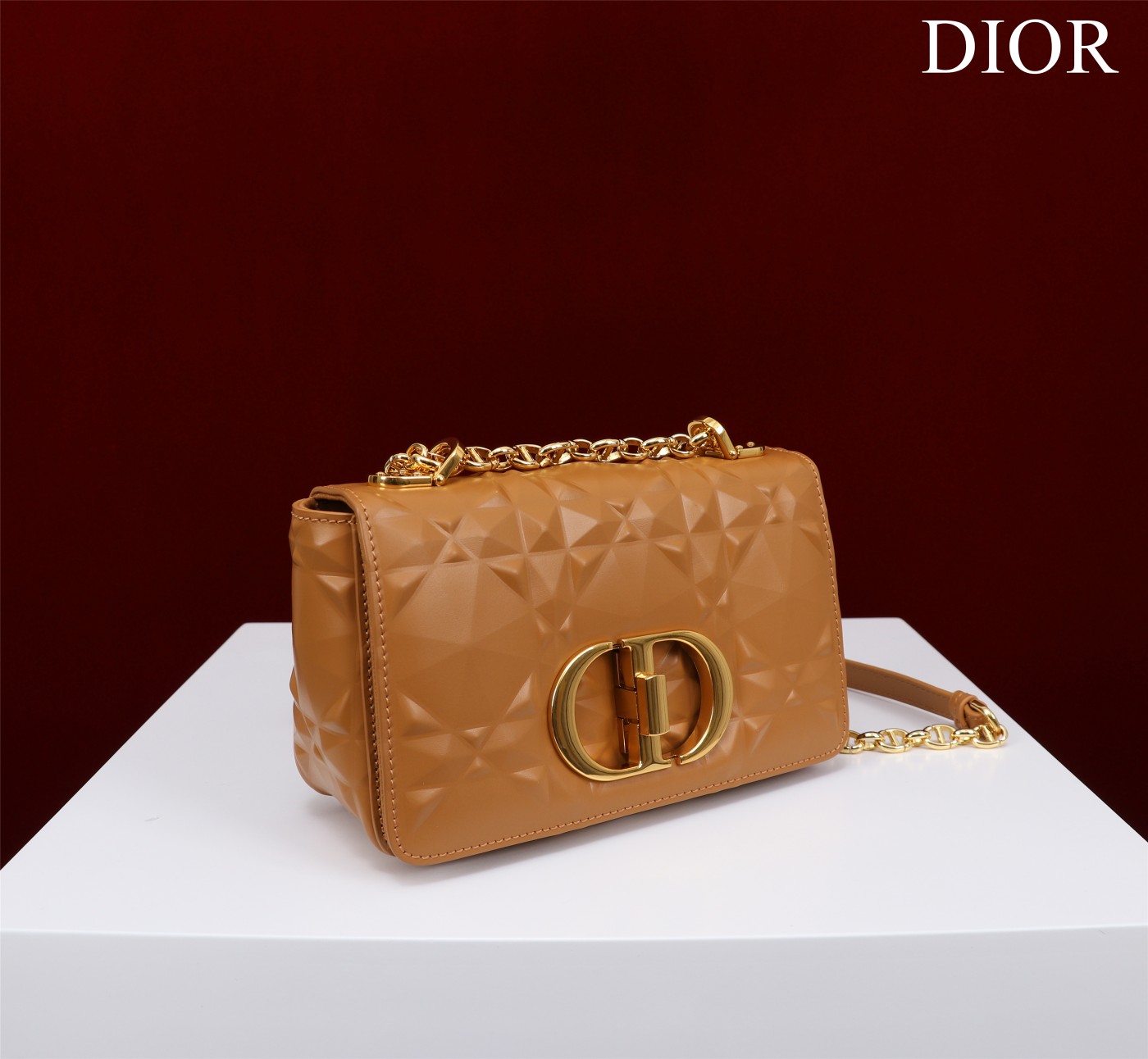 Bagsaaa D10r Caro Small Shoulder Bag Brown - 20×12×7cm