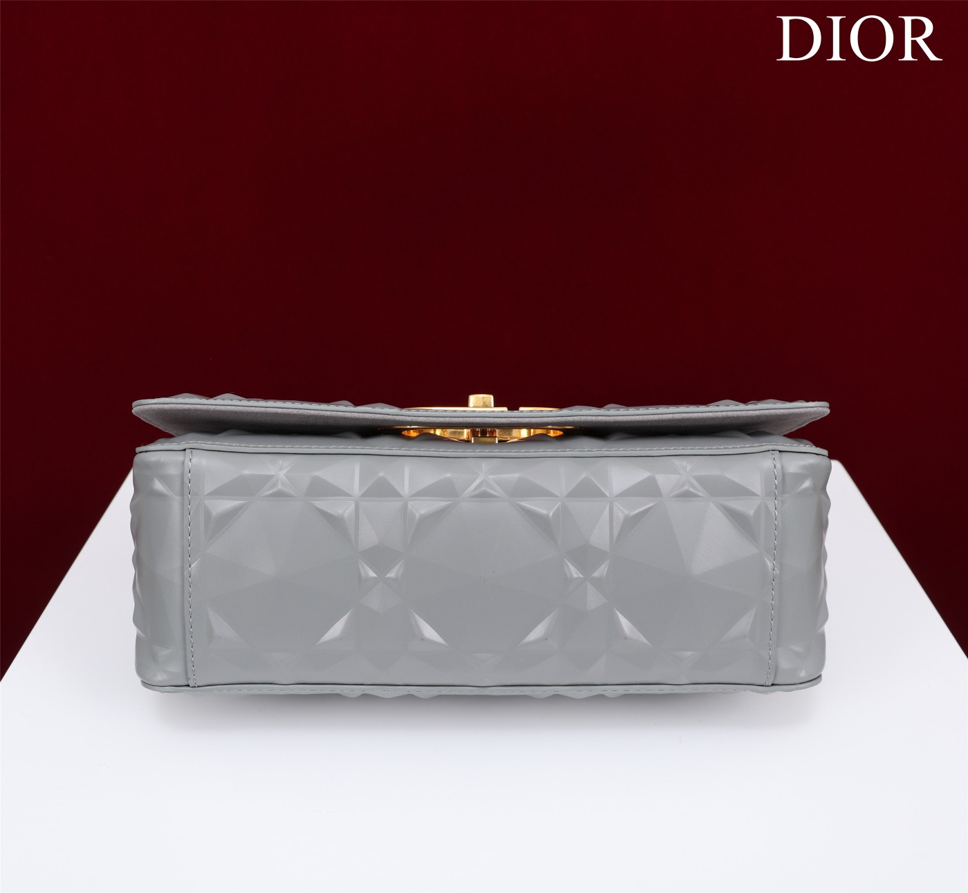 Bagsaaa D10r Caro Medium Shoulder Bag Grey - 25×15×8cm