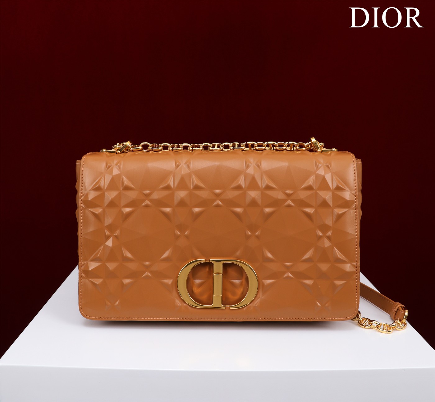 Bagsaaa D10r Caro Large Shoulder Bag Brown - 28x17x9cm