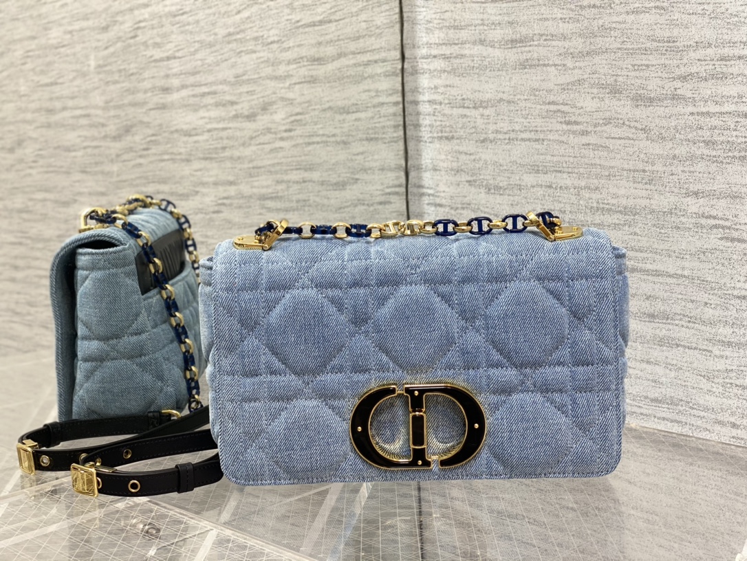 Bagsaaa D10r Caro Macrocanage Denim Blue - 25.5*15.5*8cm