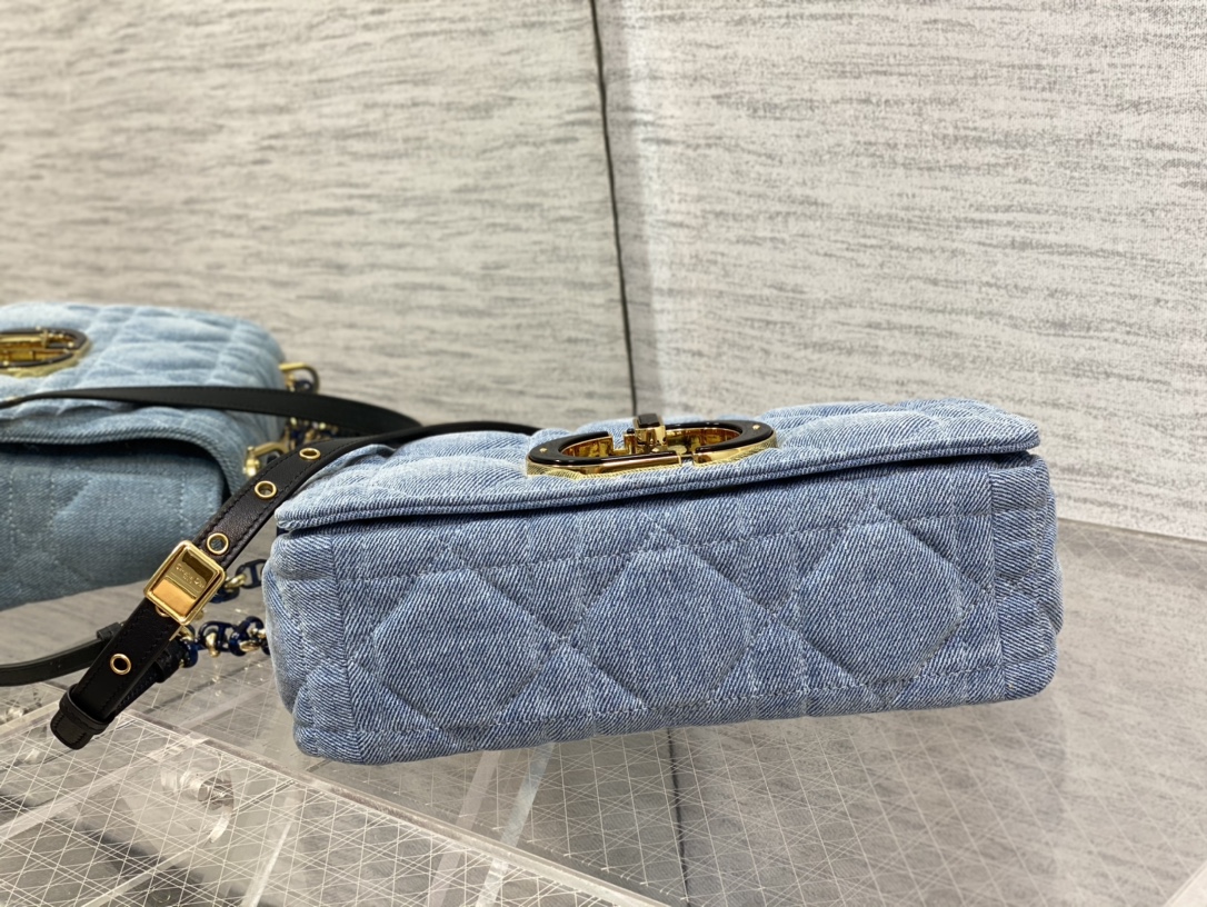 Bagsaaa D10r Caro Macrocanage Denim Blue - 25.5*15.5*8cm