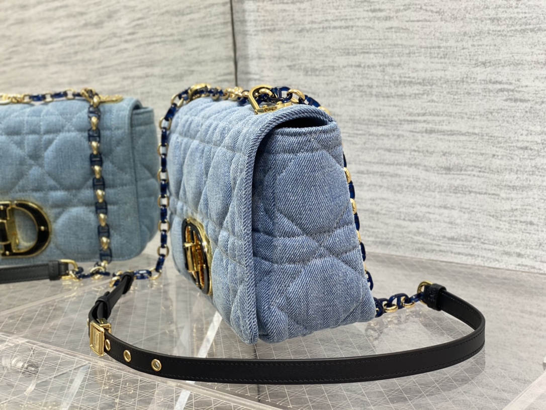 Bagsaaa D10r Caro Macrocanage Denim Blue - 25.5*15.5*8cm