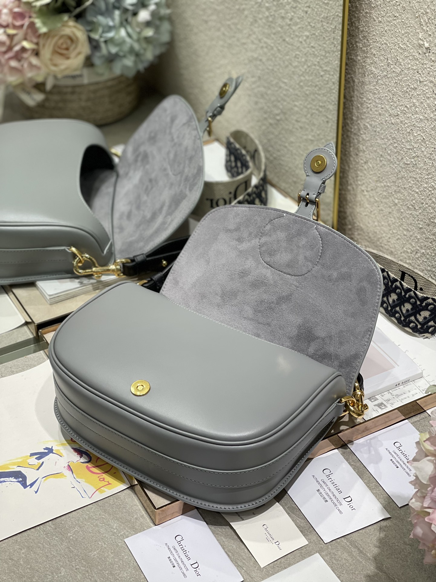 Bagsaaa D10r CD Bobby Large Grey - 27x19.5x8cm