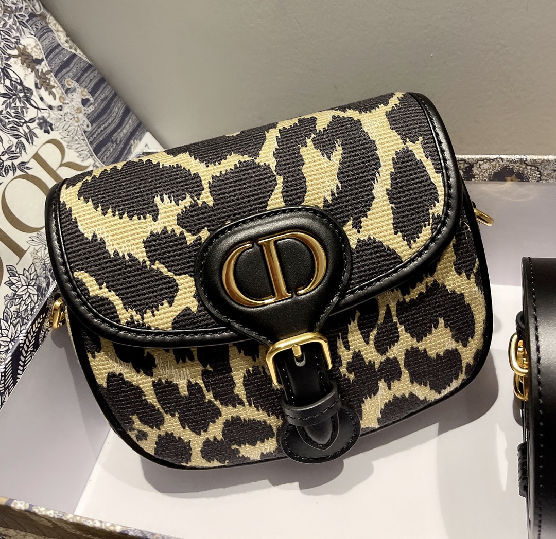 Bagsaaa D10r Small Bobby Leopard Leather